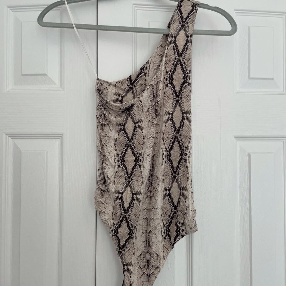 Garage Snake Skin Crossover Bodysuit